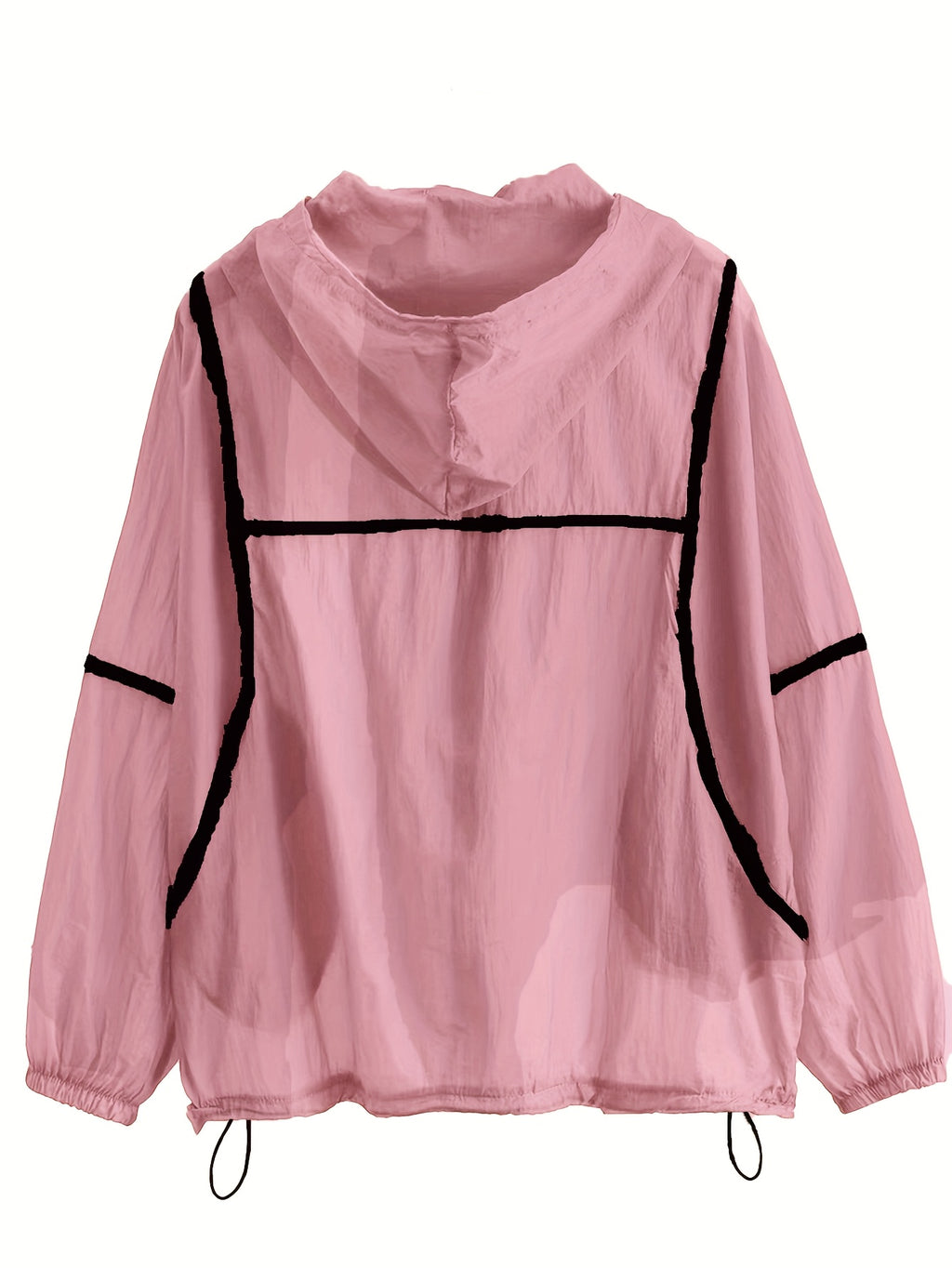 Women's Bohemian Shirt - Lightweight Breathable Loose-Fit Long Sleeve Hooded Cardigan with Pockets, & Sheer Mesh Panels for Outdoor Activities, Casual Elegance Collection