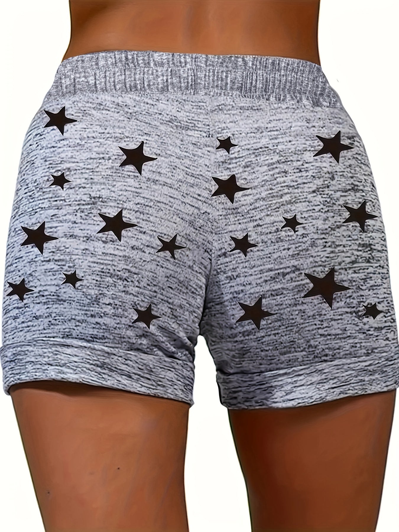 New Spring And Summer Casual Sports Shorts with Star Print And Drawstring from Europe And America.