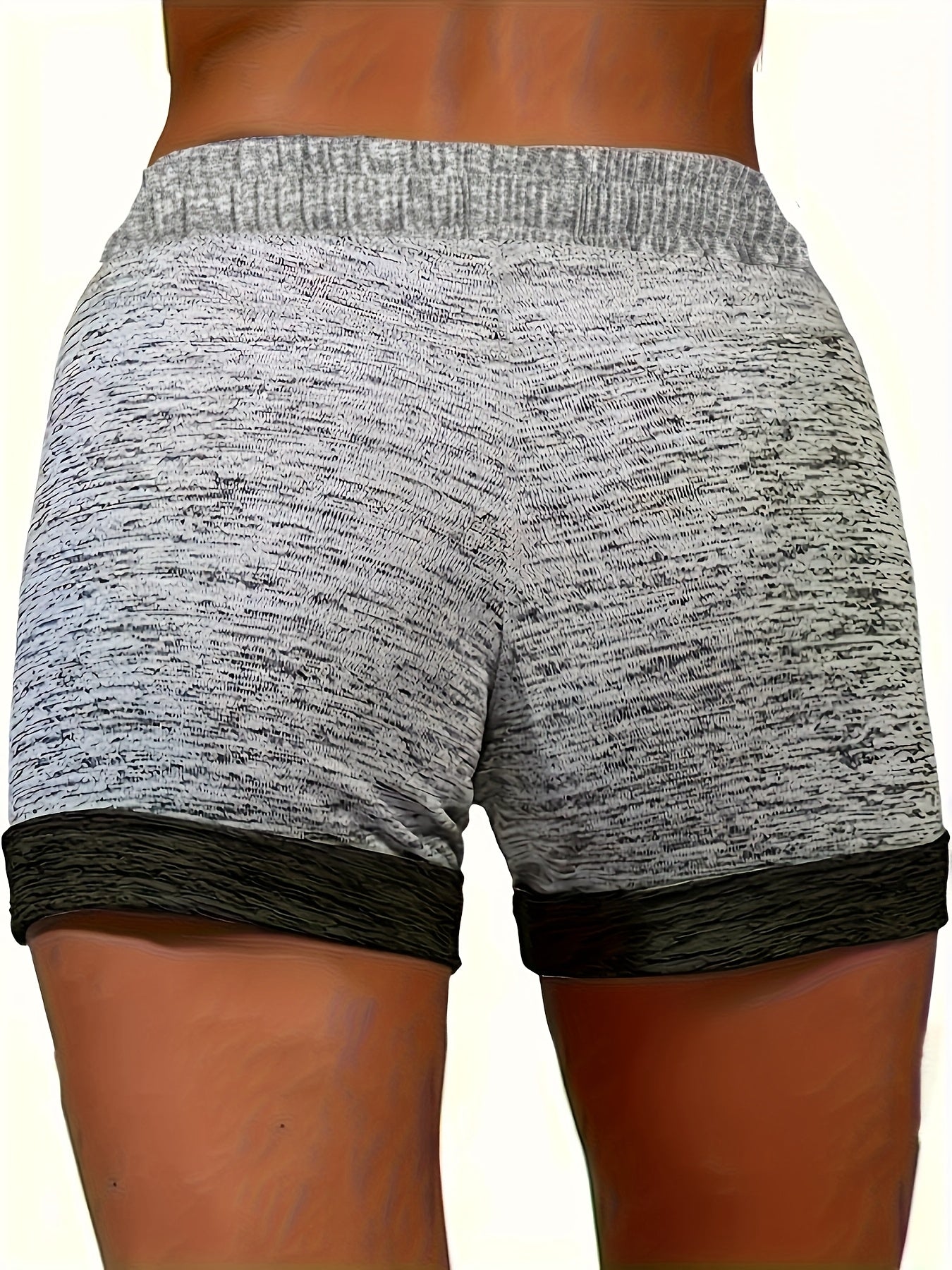 Women's Stretchy Casual Printed Shorts with Elastic Waistband, Drawstring, and Pockets - Comfortable Summer Sportswear Featuring Colorful Butterfly Design