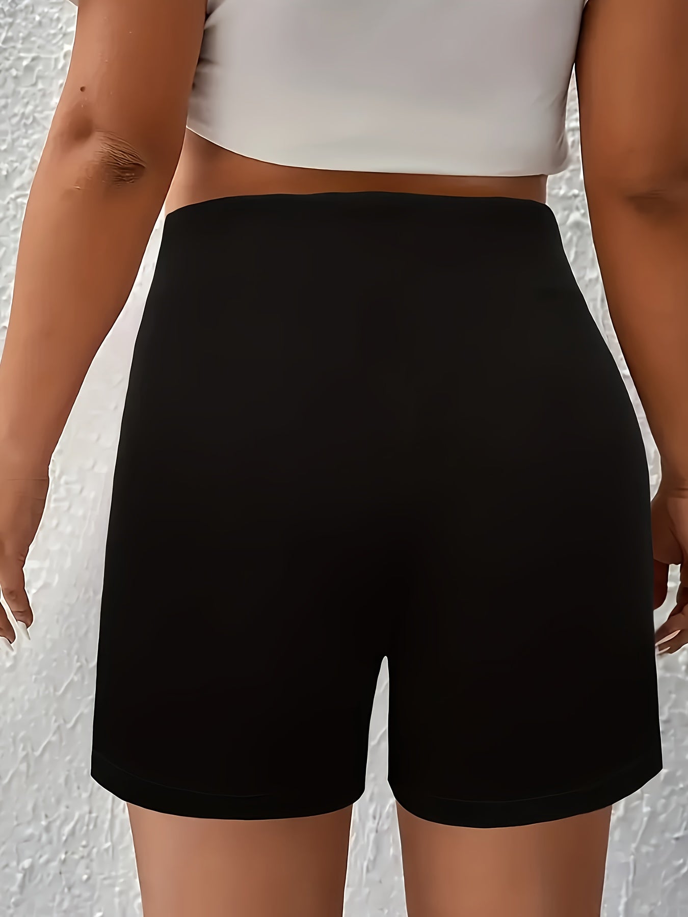 Directional Thoughts Women'S Casual Shorts with Front Buttons And a Zipper.